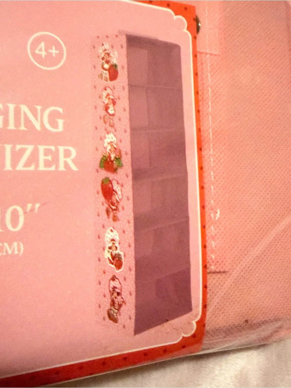 Strawberry Shortcake Pink 6-Shelf Hanging Closet Organizer